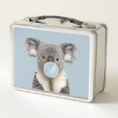 Koala Bblaast een blauw bubelgom (Achterkant)