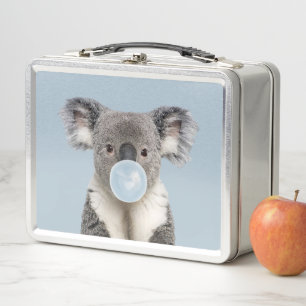 Koala Bblaast een blauw bubelgom