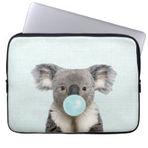 Koala Bblaast een blauw bubelgom