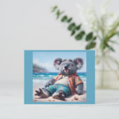 Koala Beach Briefkaart (Staand voorkant)