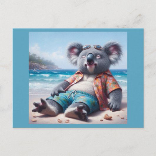 Koala Beach Briefkaart (Voorkant)