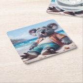 Koala Beach Kartonnen Onderzetters (Schuin)