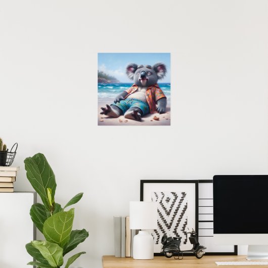 Koala Beach Poster (Thuiskantoor)