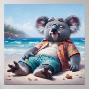 Koala Beach Poster