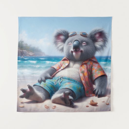 Koala Beach Wandkleed (Voorkant)