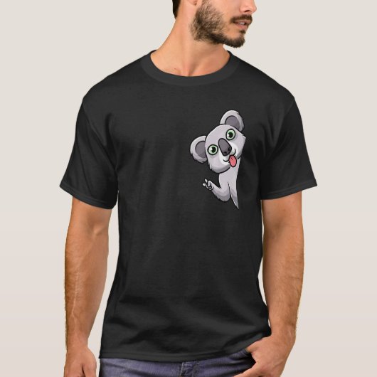 Koala Bear Animals From Side Men Women Toddlers Ki T-shirt (Voorkant)
