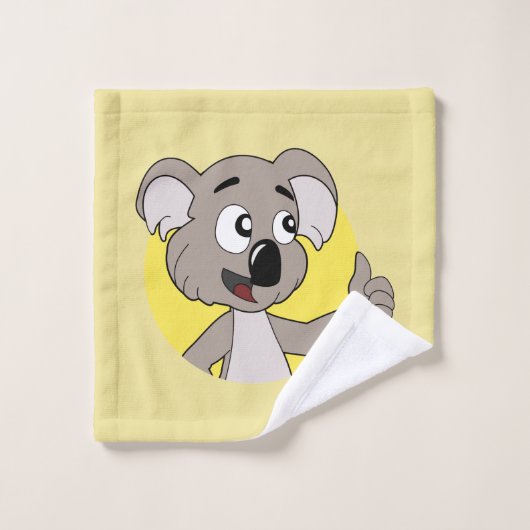 Koala bear cartoon wash cloth washandje (Wasdoekje)