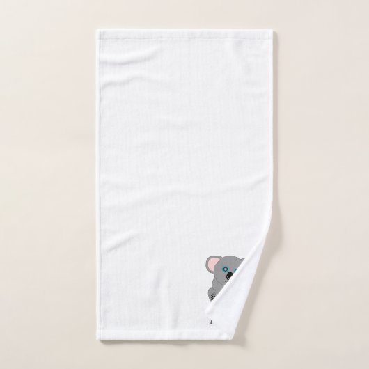 Koala Bear Design Monogrammed Bad Handdoek (Handdoek)