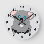 Koala Bear Design Ronde Klok (Voorkant)