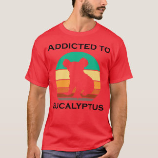 Koala Bear Eating Eucalyptus Nature Wildlife Premi T-shirt