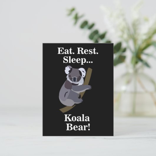 Koala Bear Funny Briefkaart (Staand voorkant)