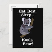 Koala Bear Funny Briefkaart (Voorkant / Achterkant)