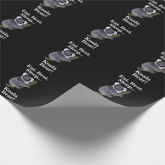 Koala Bear Funny Cadeaupapier (Hoek)