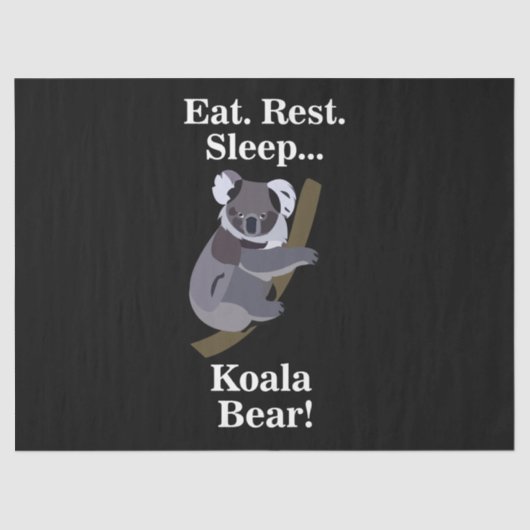 Koala Bear Funny Tissuepapier (Voorkant)