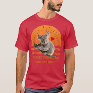 Koala Bear Gifts Retro Sunset Animal Lover Koala 1 T-shirt