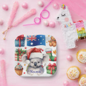 Koala Bear on Australia themed  Papieren Bordje (Feest)