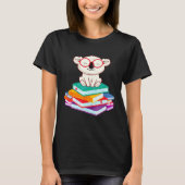 Koala Bear Reading Books Bookworm  Koala T-shirt (Voorkant)