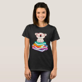 Koala Bear Reading Books Bookworm  Koala T-shirt (Voorkant volledig)