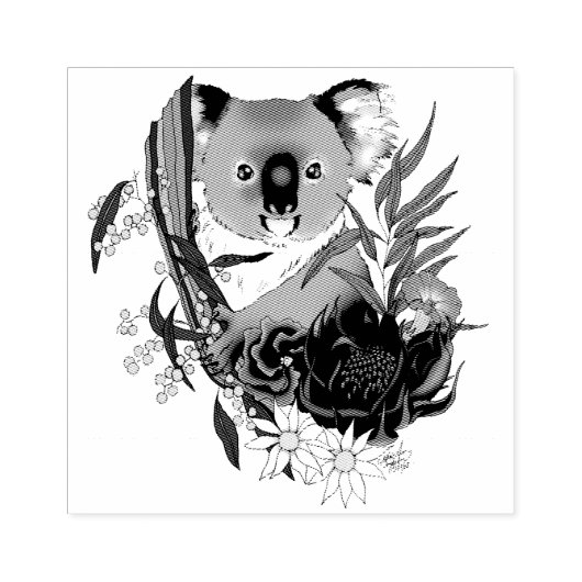 Koala Bear Rubberstempel (Afrduk)