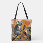 Koala Bear Sitting in a Tree Tote Bag (Achterkant)
