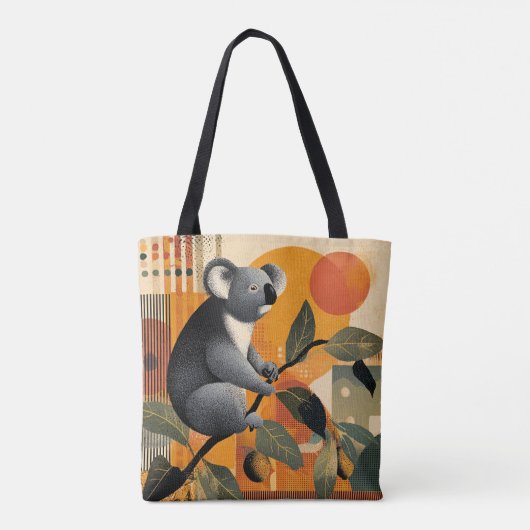 Koala Bear Sitting in a Tree Tote Bag (Achterkant)