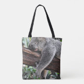 KOALA BEAR SLEEPING ON TREE TOTE BAG (Achterkant)