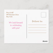 Koala Bear's Picknick Roze Geknipte Verjaardag Briefkaart (Achterkant)