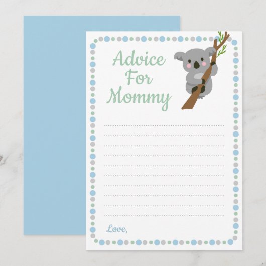 Koala Beer Advies voor mammie schoenenblauw (Voorkant / Achterkant)