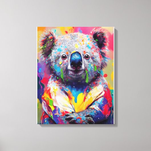 Koala Beer Animal Discovery Adventure Natuur Canvas Afdruk (Voorkant)