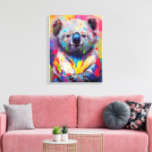 Koala Beer Animal Discovery Adventure Natuur Canvas Afdruk (Insitu (Woonkamer))