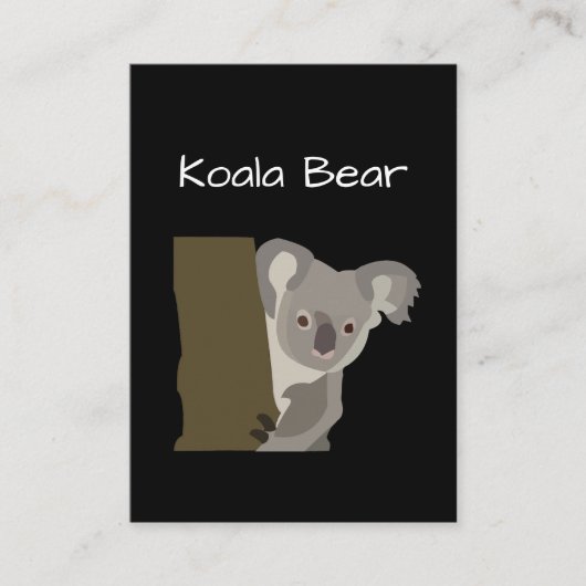 Koala Beer Animal Wildlife Visitekaartje (Voorkant)