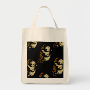 Koala Beer Art Design Grocery Bag Tote Bag