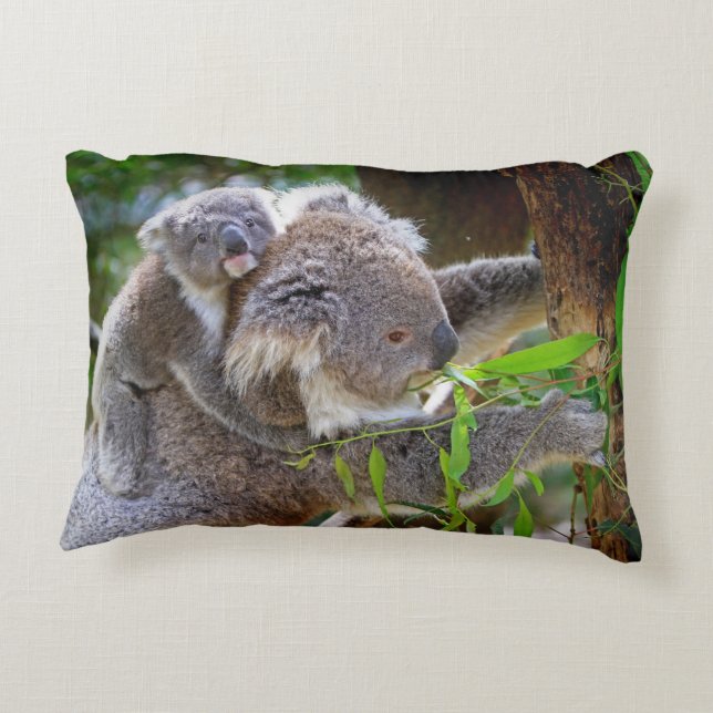 koala beer Aussie klimmen bos struik buitenbos Decoratief Kussen (Achterkant)