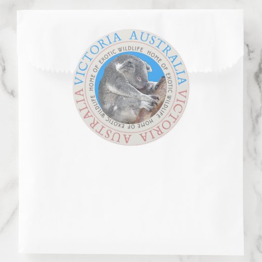 Koala Beer Australië Sticker (Tas)