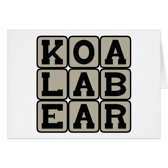 Koala Beer, Australische buideldieren (Voorkant Horizontaal)