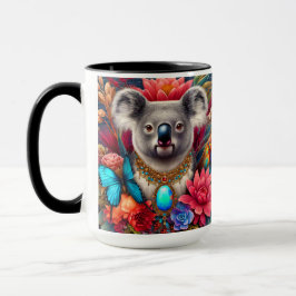 Koala Beer Australische inheemse Floral Art Mok