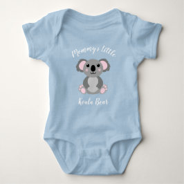 Koala Beer Baby shower Blue Boy Romper
