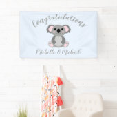 Koala Beer Baby shower Blue Boy Spandoek (Insitu)