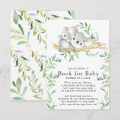 Koala Beer Baby shower Boek voor Baby Kaart (Voorkant / Achterkant)