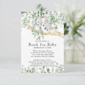 Koala Beer Baby shower Boek voor Baby Kaart (Staand voorkant)