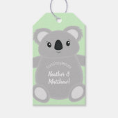 Koala Beer Baby shower Cadeaulabel (Voorkant)