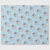 Koala Beer Baby shower Cadeaupapier (Vlak)