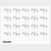 Koala Beer - Baby Shower ex-libris Vierkante Sticker (Vel)