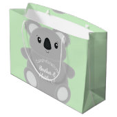 Koala Beer Baby shower Groot Cadeauzakje (Achterkant Gekanteld)