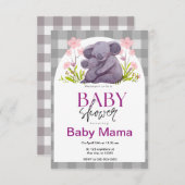 Koala Beer Baby shower Kaart (Voorkant / Achterkant)