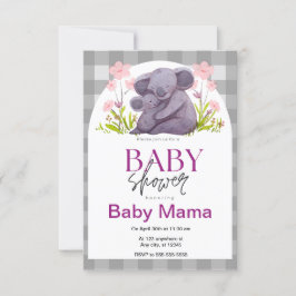 Koala Beer Baby shower Kaart