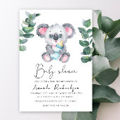 Koala Beer Baby shower Kaart