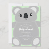 Koala Beer Baby shower Kaart (Voorkant)