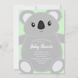 Koala Beer Baby shower Kaart