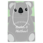 Koala Beer Baby shower Medium Cadeauzakje (Voorkant)